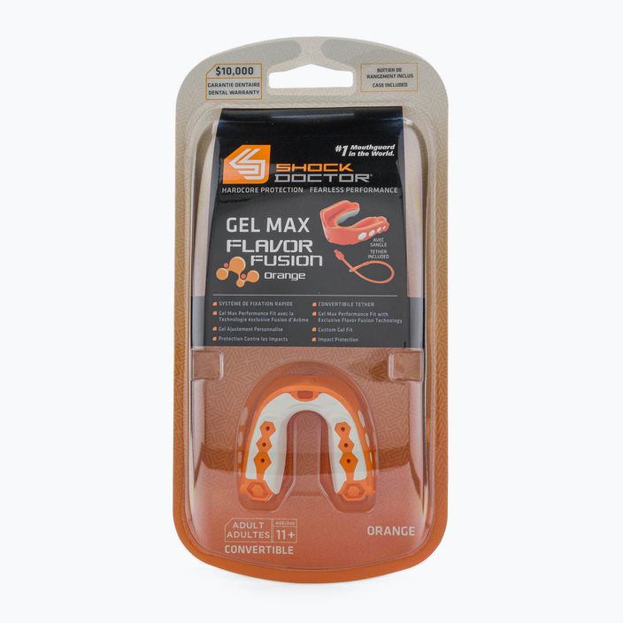 Chránič čeľuste Shock Doctor Gel Max Flavor Fusion orange SHO08