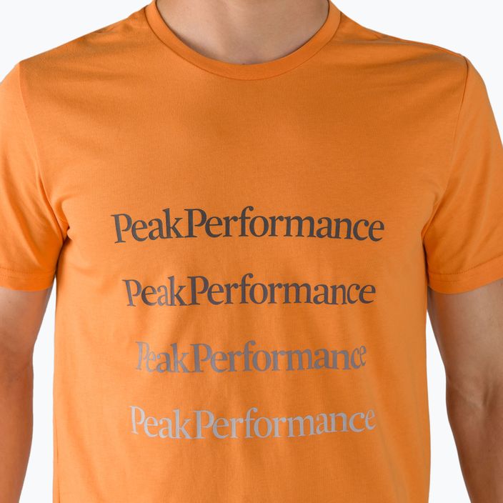 Pánske trekingové tričko Peak Performance Ground Tee orange G77284170 4