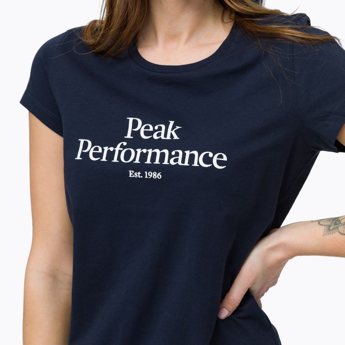 Dámske trekingové tričko Peak Performance Original Tee navy blue G77280020 4