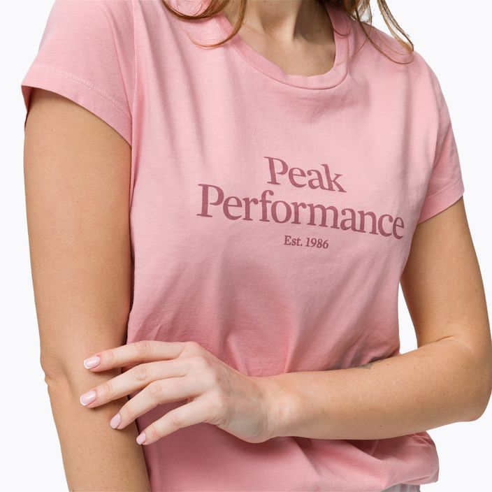 Dámske trekingové tričko Peak Performance Original Tee pink G77280040 4