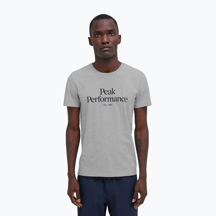 Pánske trekingové tričko Peak Performance Original Tee sivé G77692090