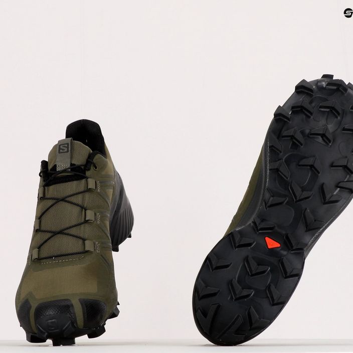 Pánska trailová obuv Salomon Speedcross 5 Wide zelená L49813 10