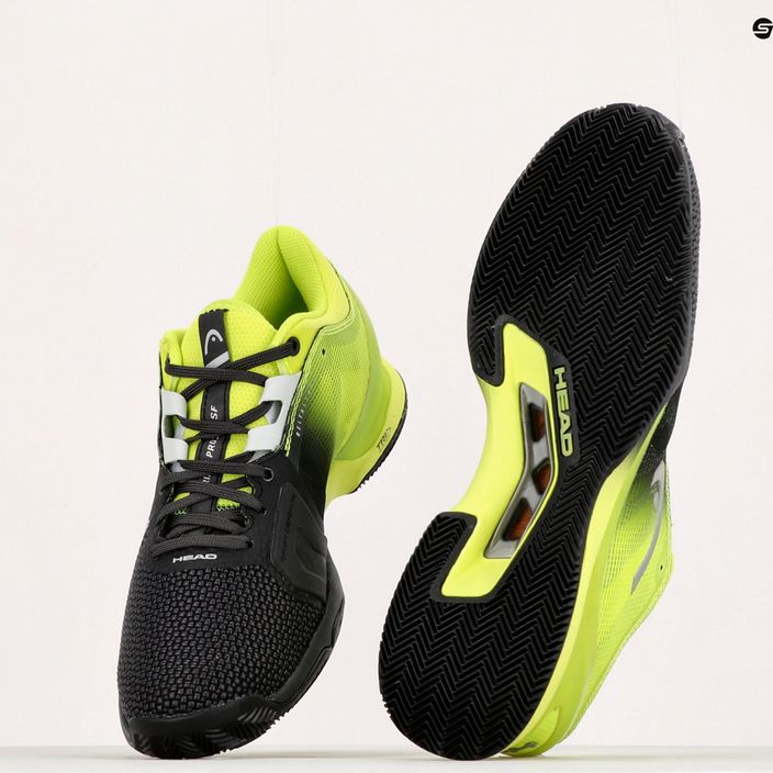 HEAD pánska tenisová obuv Sprint Pro 3.0 SF Clay black-green 273091 14