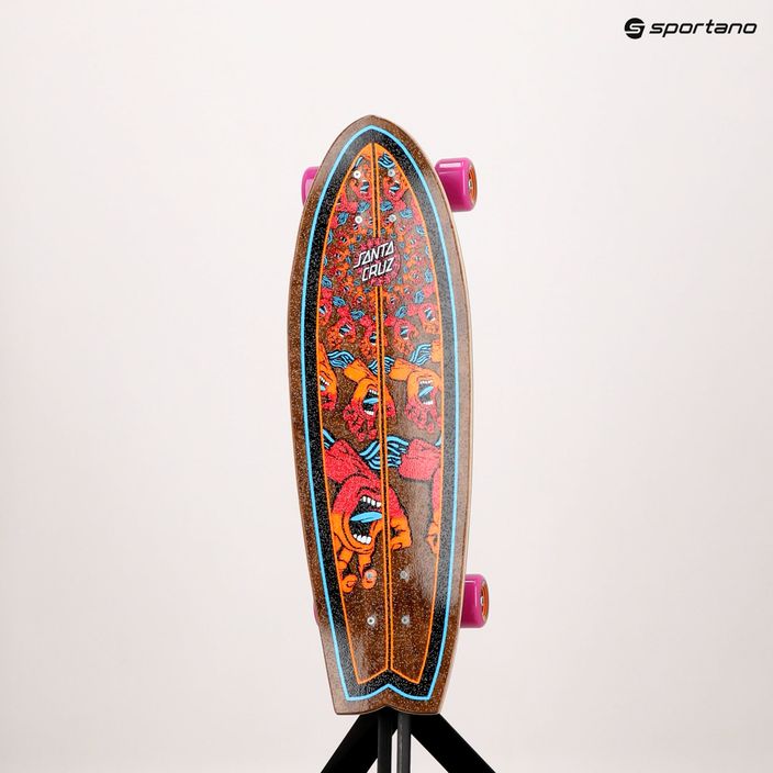 Skateboard cruiser Santa Cruz Cruzer Mandala Hand Shark 8.8 brown 124573 11