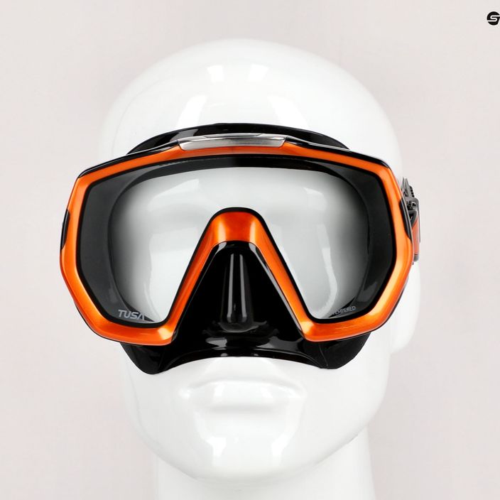 Potápačská maska TUSA Freedom Elite čierno-oranžová M1003QB EO 7