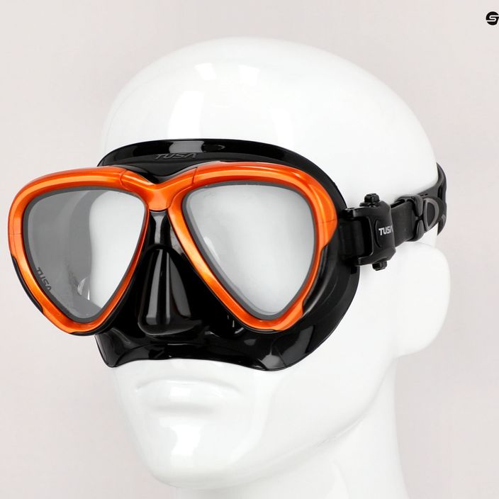 Potápačská maska TUSA Intega Black/Orange M-2004 7