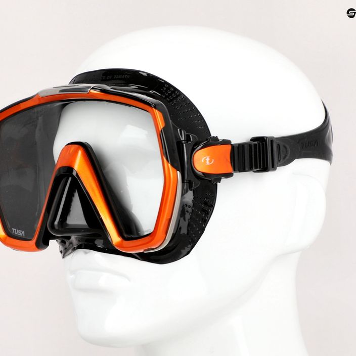 Potápačská maska TUSA Freedom Hd Black/Orange M-1001 7