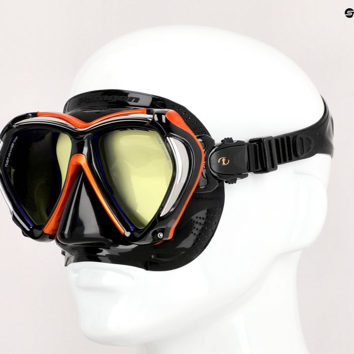 Potápačská maska TUSA Paragon black/orange M2001SQB EOA 6