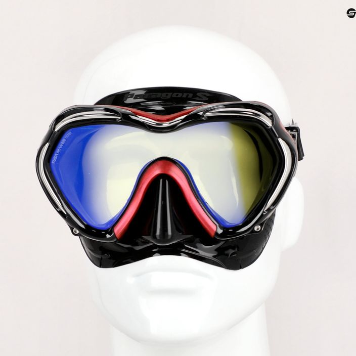 TUSA Paragon S Mask potápačská maska čierna/ružová M-1007 6