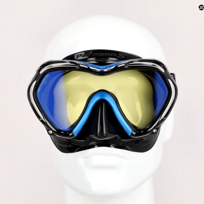 Potápačská maska TUSA Paragon S Mask čierno-modrá M-1007 7