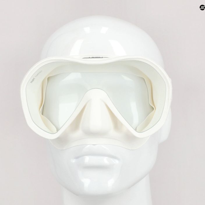 Potápačská maska Tusa Zeense Pro biela M1010 8