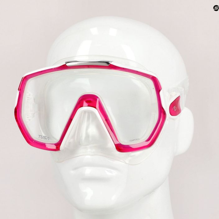 Potápačská maska TUSA Freedom Elite ružovo-čierna M-1003 8