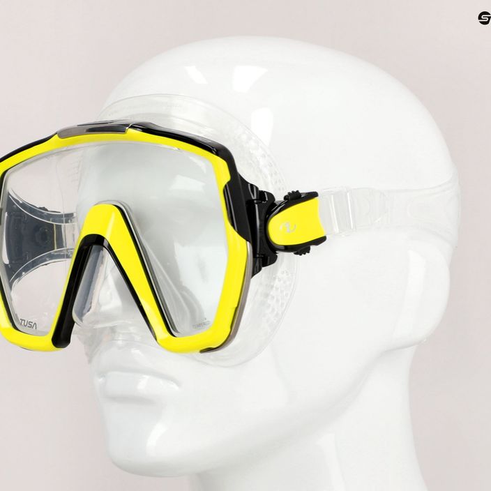 Potápačská maska TUSA Freedom Hd Yellow Clear M-1001 7