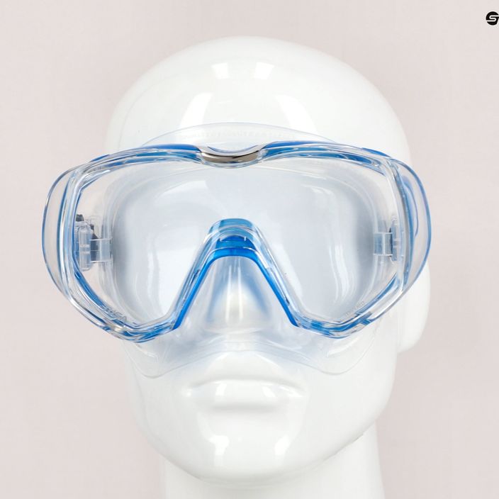 Potápačská maska TUSA Tri-Quest Fd Blue and Clear M-3001 7