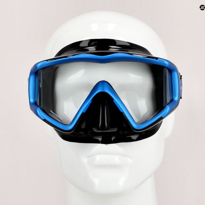 Potápačská maska Cressi Liberty Triside SPE čierno-modrá DS455020 7