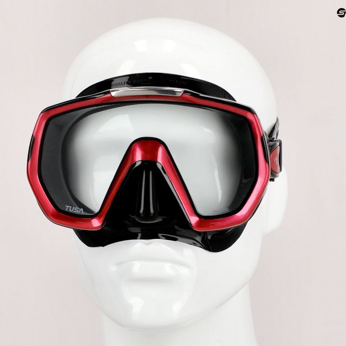 Potápačská maska TUSA Freedom Elite čierna/ružová M-1007 7