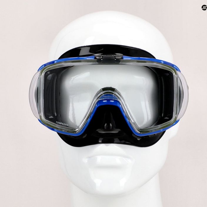 Potápačská maska TUSA Visio Tri-Ex čierno-modrá UM-31 7