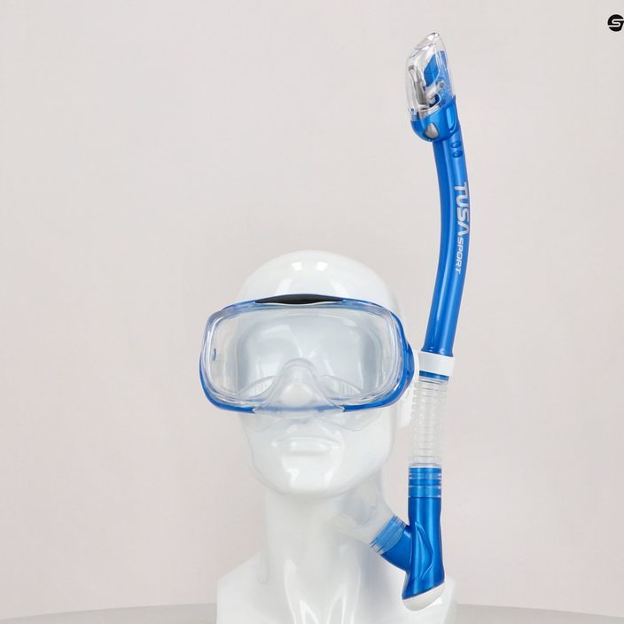 Potápačská súprava TUSA maska + šnorchel modrá UC 3325P 8
