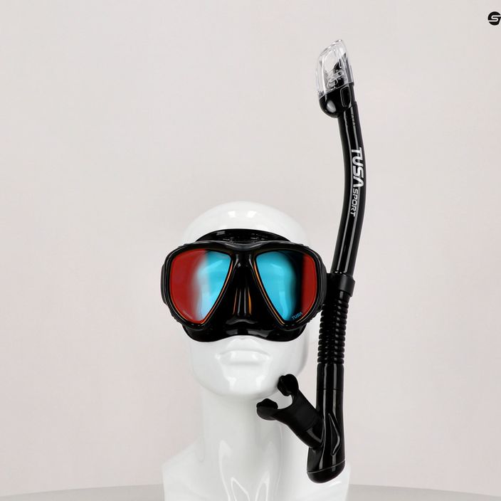 TUSA Potápačská súprava maska + šnorchel POWERVIEW čierna UC 2425 MQB 6