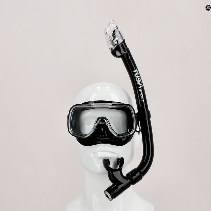 Potápačská súprava TUSA maska + šnorchel čierna UC-2022P 8