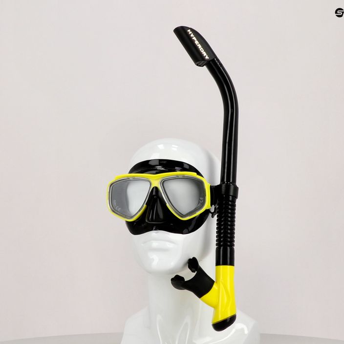 Potápačská súprava TUSA Maska + šnorchel čierna/žltá UC-7519P 3