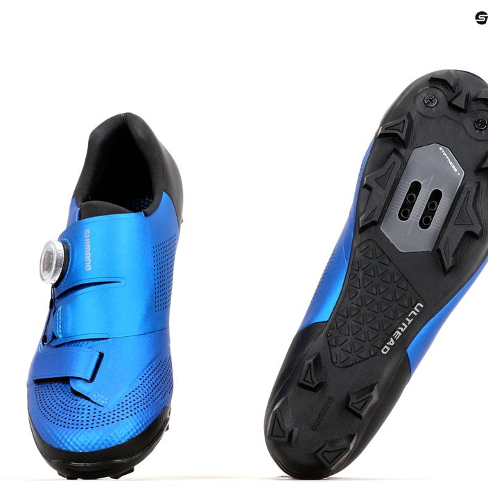 Shimano SH-XC502 pánska MTB cyklistická obuv modrá ESHXC502MCB01S46000 11