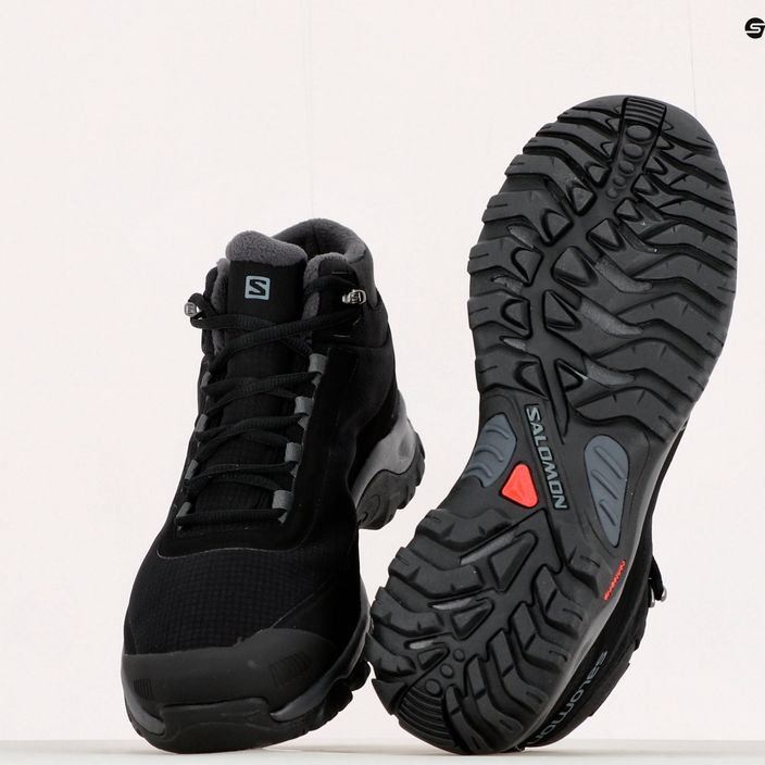 Pánske trekingové topánky Salomon Shelter CS WP čierne L41114 17