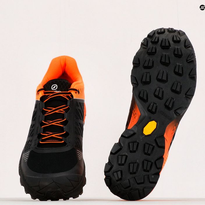 Pánska bežecká obuv SCARPA Spin Ultra black/orange GTX 33072-200/1 12