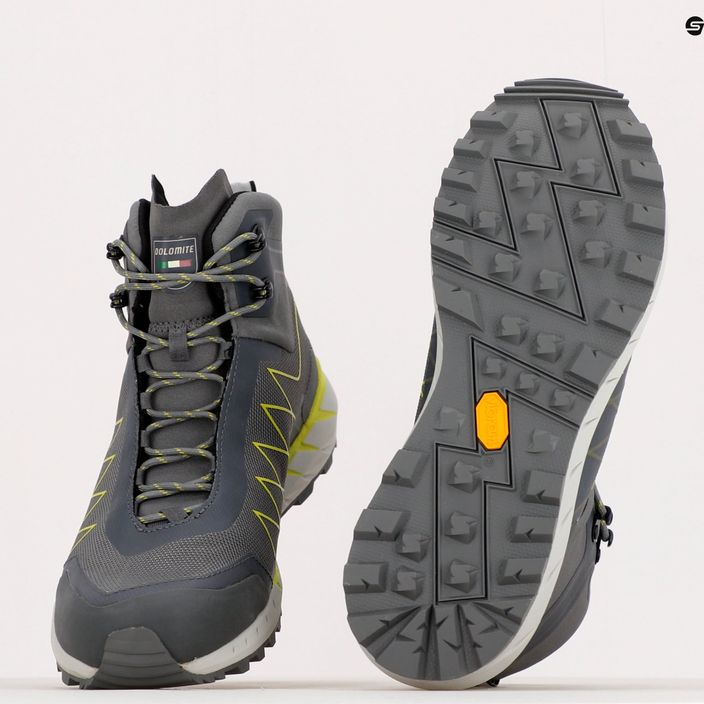 Pánske trekové topánky Dolomite Croda Nera Hi GTX grey 12