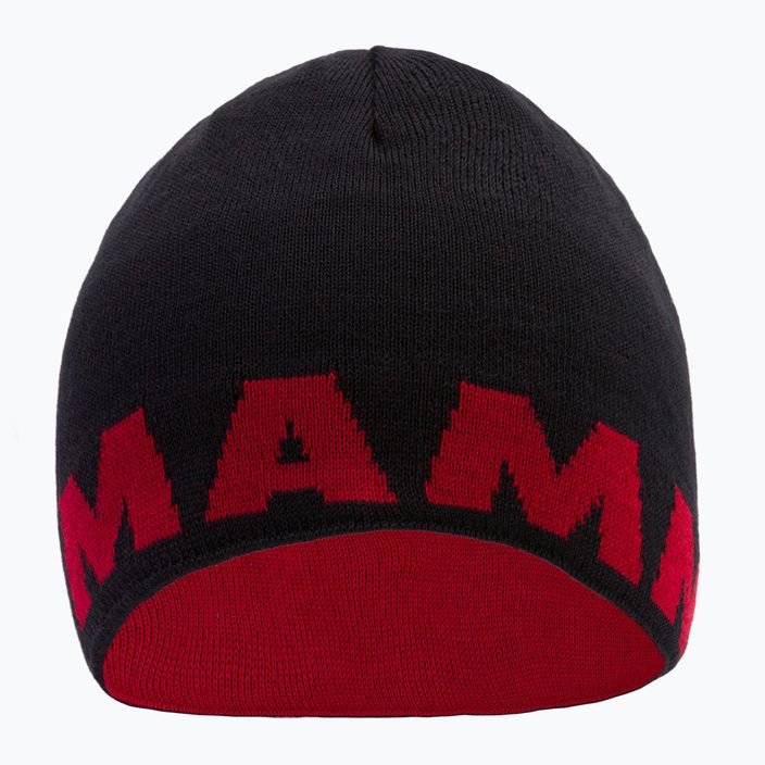Mammut Logo zimná čiapka čierno-červená 1191-04891-0001-1 2
