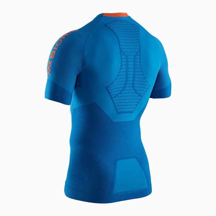 Pánske bežecké tričko X-Bionic Invent 4.0 Run Speed teal blue/curcuma orange 2