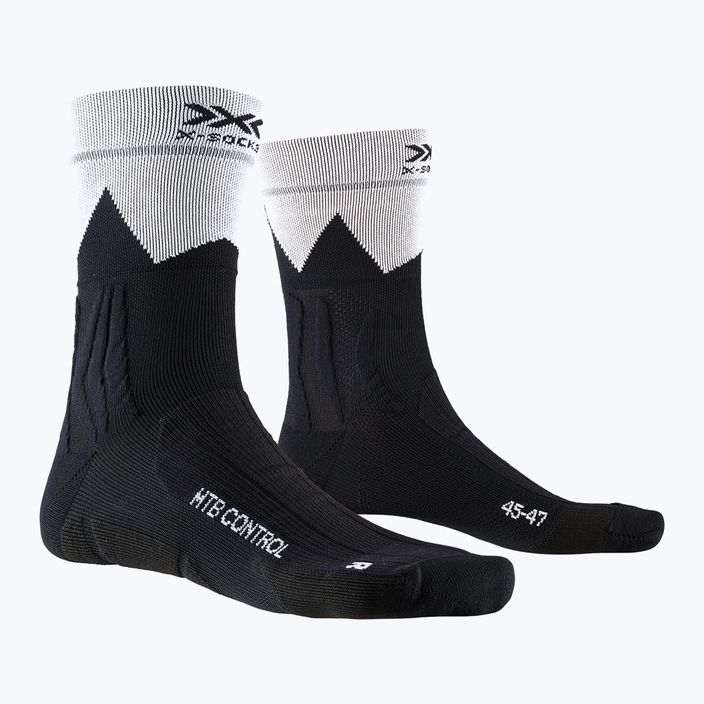 X-Socks MTB Control cyklistické ponožky čierno-biele BS02S19U-B014 4