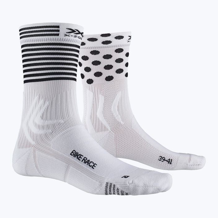 Ponožky X-Socks Bike Race biele a čierne BS05S19U-W011 8