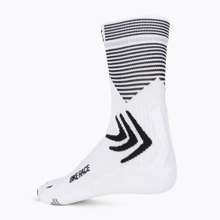 Ponožky X-Socks Bike Race biele a čierne BS05S19U-W003 2