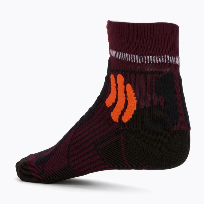 Pánske ponožky X-Socks Trail Run Energy burgundy-orange RS13S19U-O003 2