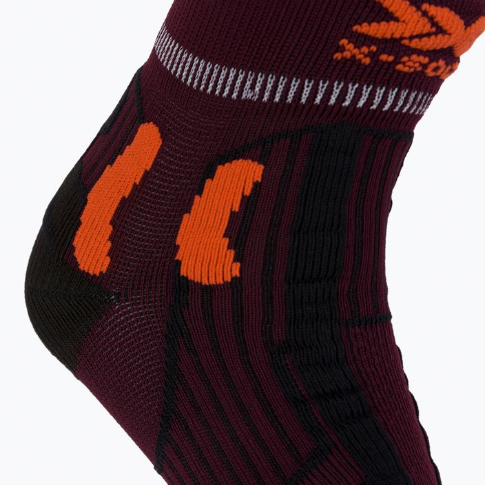 Pánske ponožky X-Socks Trail Run Energy burgundy-orange RS13S19U-O003 3