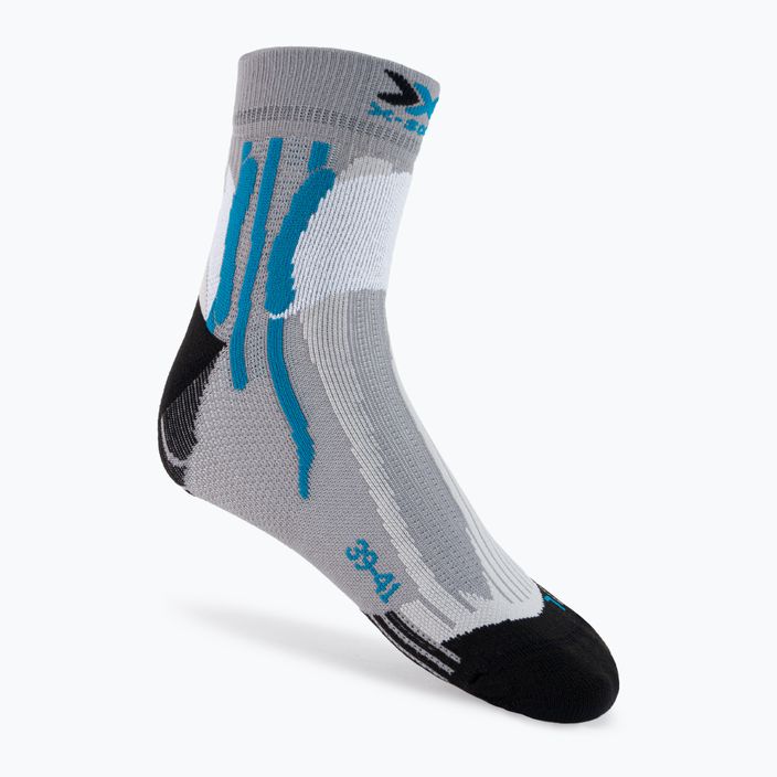 X-Socks Run Speed Two šedo-čierne bežecké ponožky RS16S19U-G004 2