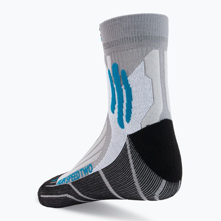 X-Socks Run Speed Two šedo-čierne bežecké ponožky RS16S19U-G004 3