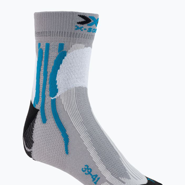 X-Socks Run Speed Two šedo-čierne bežecké ponožky RS16S19U-G004 4
