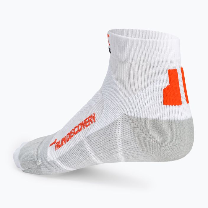 X-Socks Run Discovery bielo-sivé bežecké ponožky RS18S19U-W008 2
