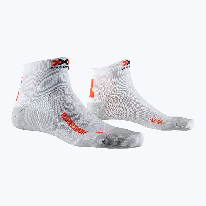 X-Socks Run Discovery bielo-sivé bežecké ponožky RS18S19U-W008 4