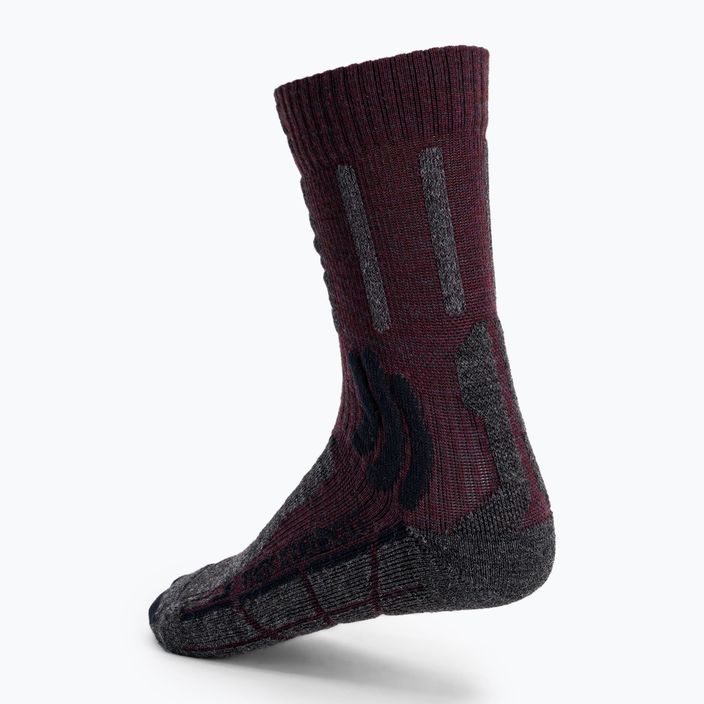 X-Socks Trek X Merino LT trekingové ponožky bordové TS03S19U-R008 2
