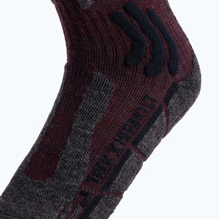 X-Socks Trek X Merino LT trekingové ponožky bordové TS03S19U-R008 3