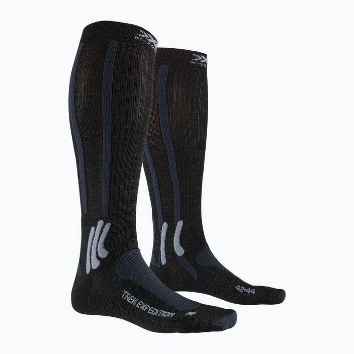 X-Socks Trek Expedition opal black/dolomite grey melange trekingové ponožky 5