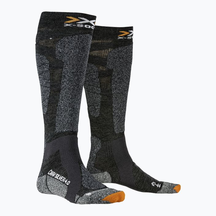 Lyžiarske ponožky X-Socks Carve Silver 4.0 black XSSS47W19U 4