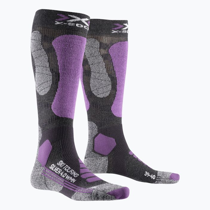 Dámske lyžiarske ponožky X-Socks Ski Touring Silver 4.0 grey XSWS47W19W 4