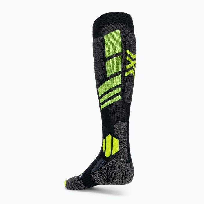 Ponožky na snowboard X-Socks Snowboard 4.0 black/grey/phyton yellow 2