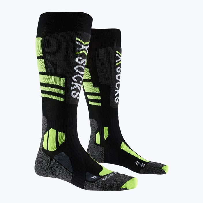 Ponožky na snowboard X-Socks Snowboard 4.0 black/grey/phyton yellow 5