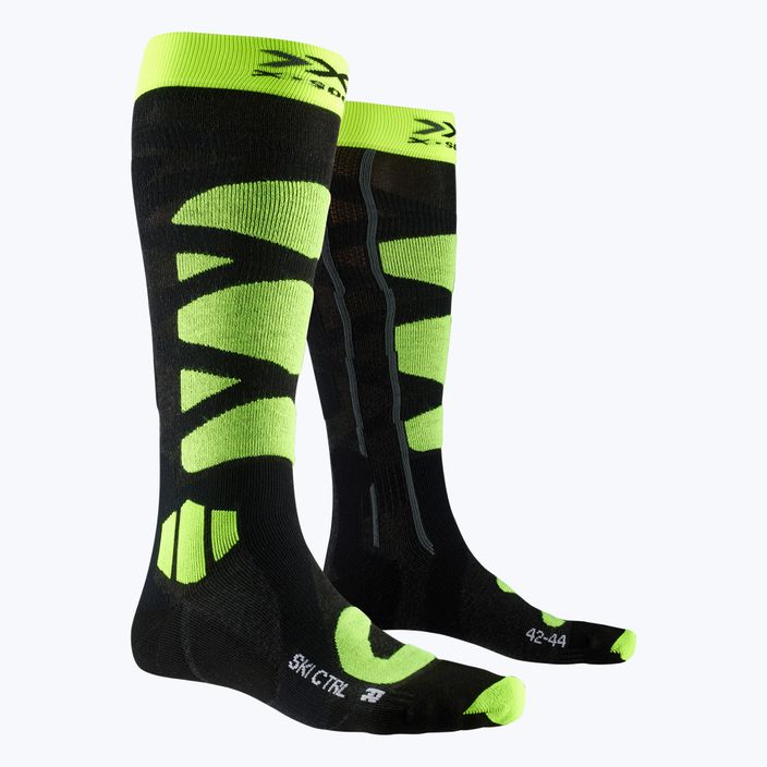 Lyžiarske ponožky X-Socks Ski Control 4.0 čierno-zelené XSSSKCW19U 4