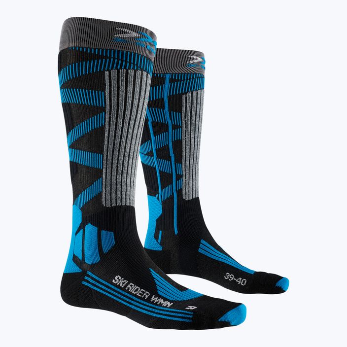 Dámske lyžiarske ponožky X-Socks Ski Rider 4.0 grey XSSSKRW19W 4